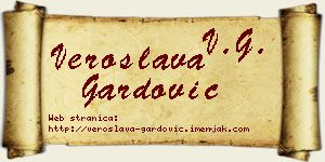 Veroslava Gardović vizit kartica